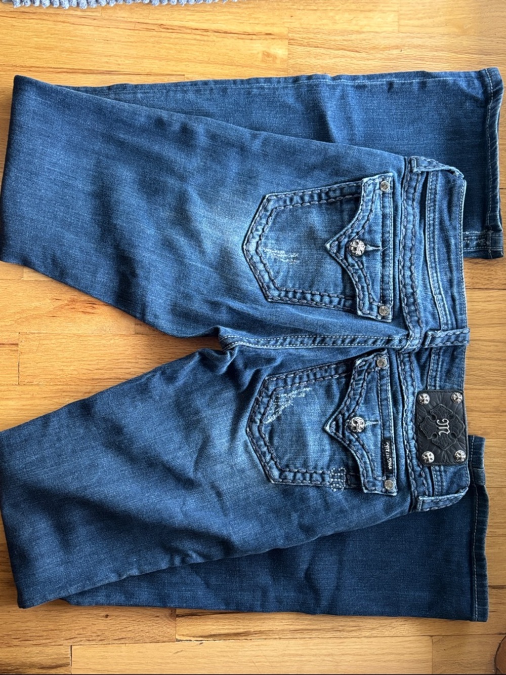 Miss Me Dark Blue Flare Jeans